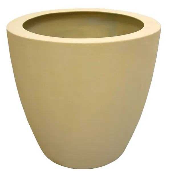 Fiber Saksı Adela (Ø:30x30, RAL 9005 Jet siyah, Mat, Yok)